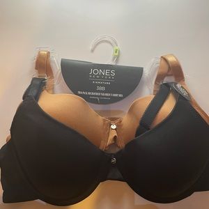 NWT- JONES NEW YORK SIGNATURE BRA’S. 2 bra’s in a set. SZ 38B